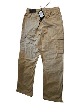 Champ's Men’s Canyon Tan Cargo Pants - Drawstring Elastic Waist CSG Small